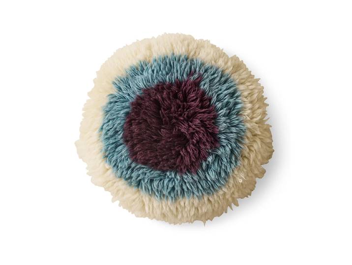 HKliving - Fluffy Kissen, Ø 40 cm, eye catcher