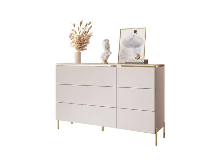 Lookway Kommode Aurora Kaschmir, 6 Schubladen 6 Schubladen