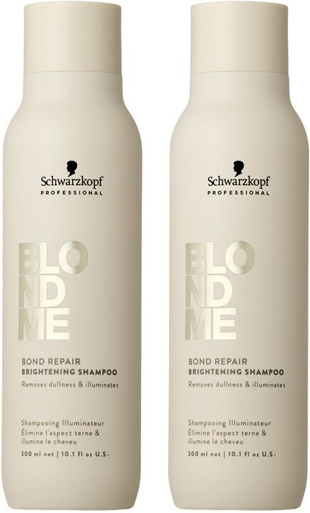Schwarzkopf BlondMe Bond Repair Brightening Shampoo 300ml Double
