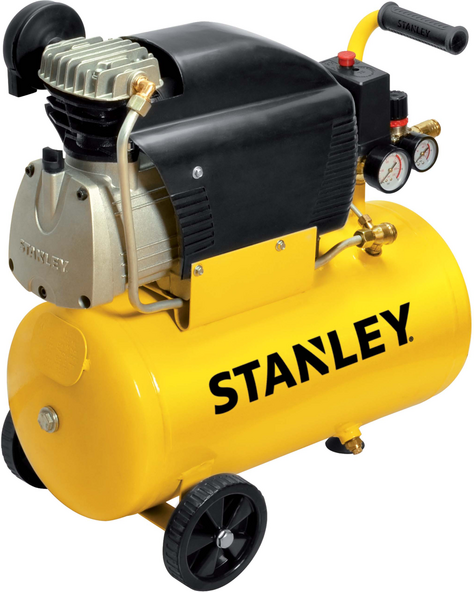 Stanley D210/8/24 - Compresseur d'air électrique monophasé - Moteur 2 CV - 24 L