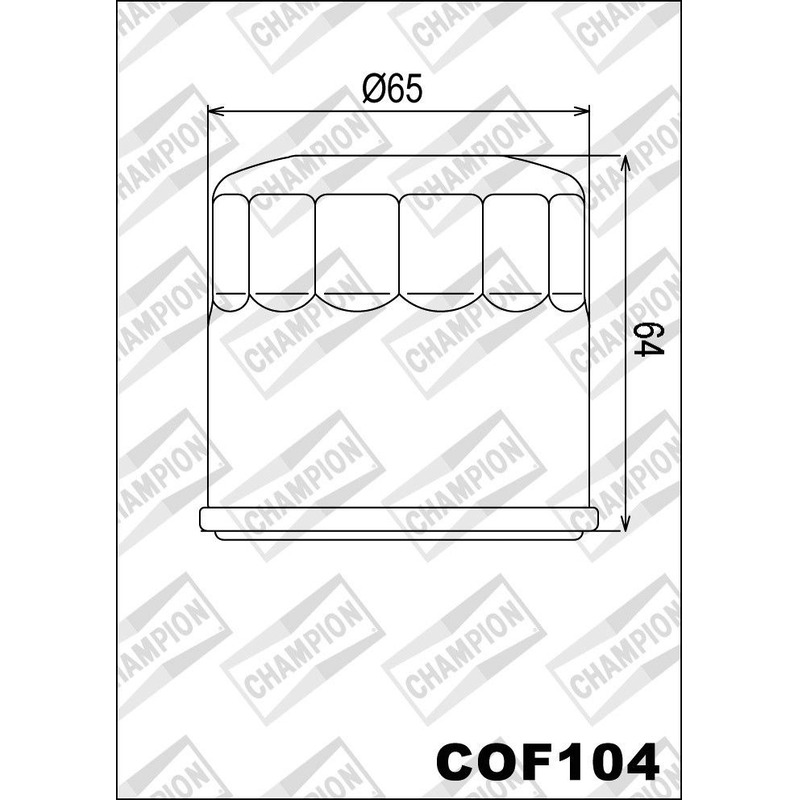 Filtre à huile Champion COF104