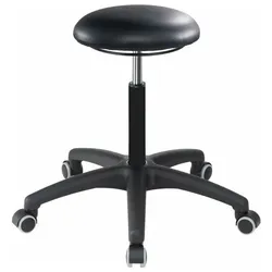 meychair Sitzhocker Assistant Basic mit Rollen Kunstleder, A1S-TR-KL,schwarz