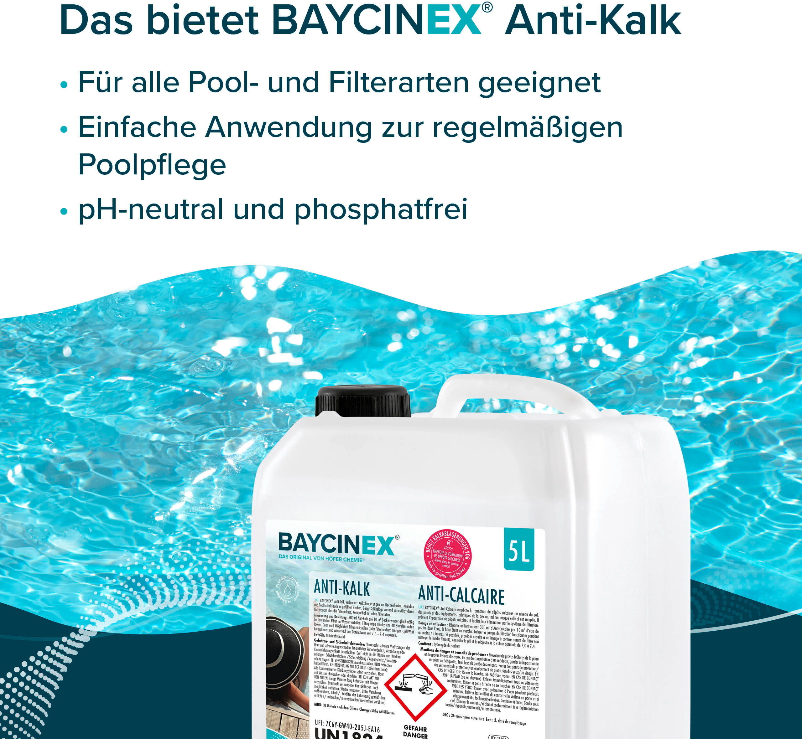 Höfer Chemie GmbH 4x 5 L  Anti-calcaire