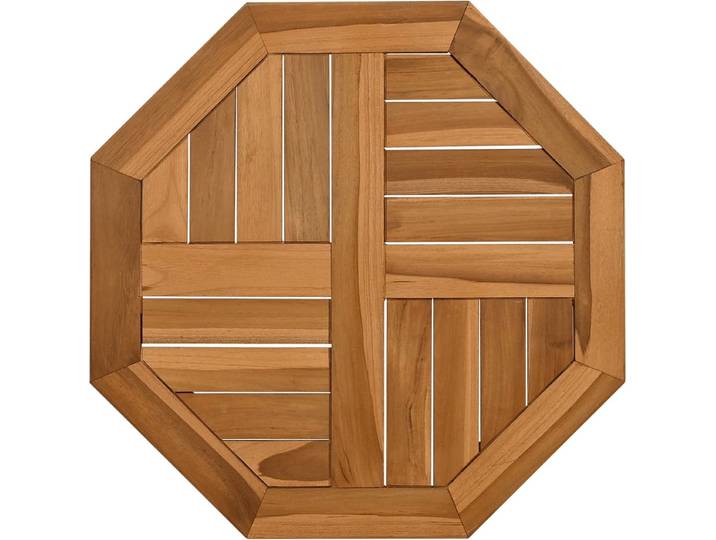 vidaXL - Tafelblad - achthoekig - 50x50x2\,5 - cm - massief - teakhout