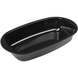 Westmark Backform 33892270, Brotbackform, aus Emaille, 37 x 20 x 7 cm, schwarz