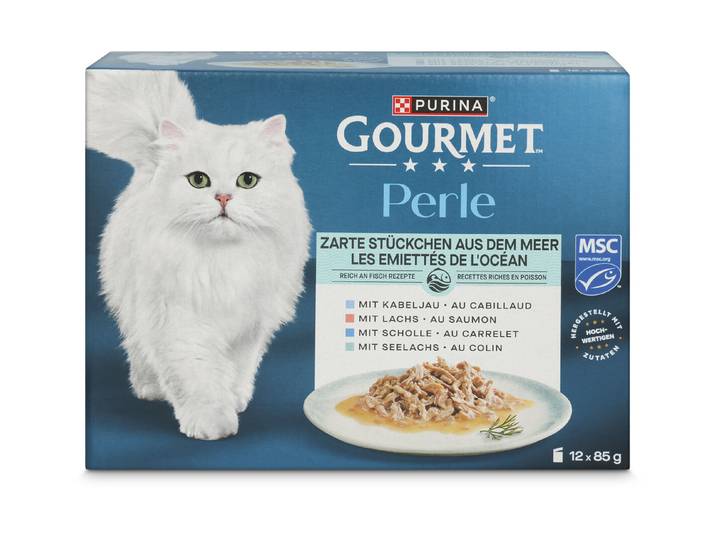 Gourmet Perle Katzenfutter in Sauce Zarter Meeres Fisch 12x85g