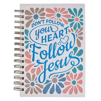 Journal Spiral Pink Blue Follow Jesus, Taschenbuch von , Christian Art Publishers