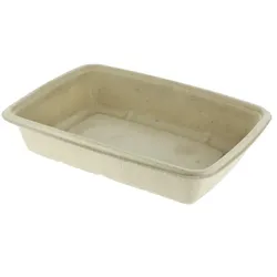 MONOUSO - Verpackung Zuckerrohr 600ml 23x16,5x3cm (75 Stück)