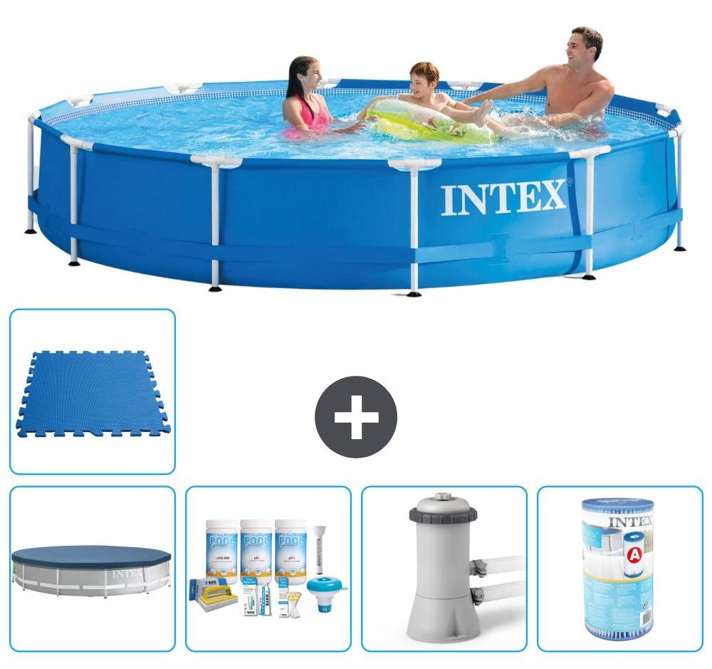 Frame Pool Rund - 366x76 cm - 6-teilig S31546