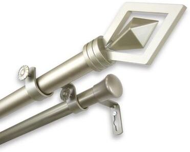 InStyleDesign Crystal Adjustable Double Curtain Rod