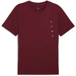 PUMA Tad Tech Triblend Trainingsshirt Herren 96 - ruby shimmer XXL