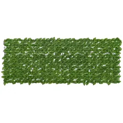 vidaXL Balkonsichtschutz mit Blättern Grün und Gelb 200 x 75 cm