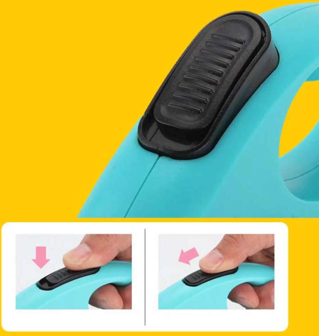 INF 4m Automatische Hunde-Rollleine - Ausziehbare Haustierleine für Spaziergänge Blau