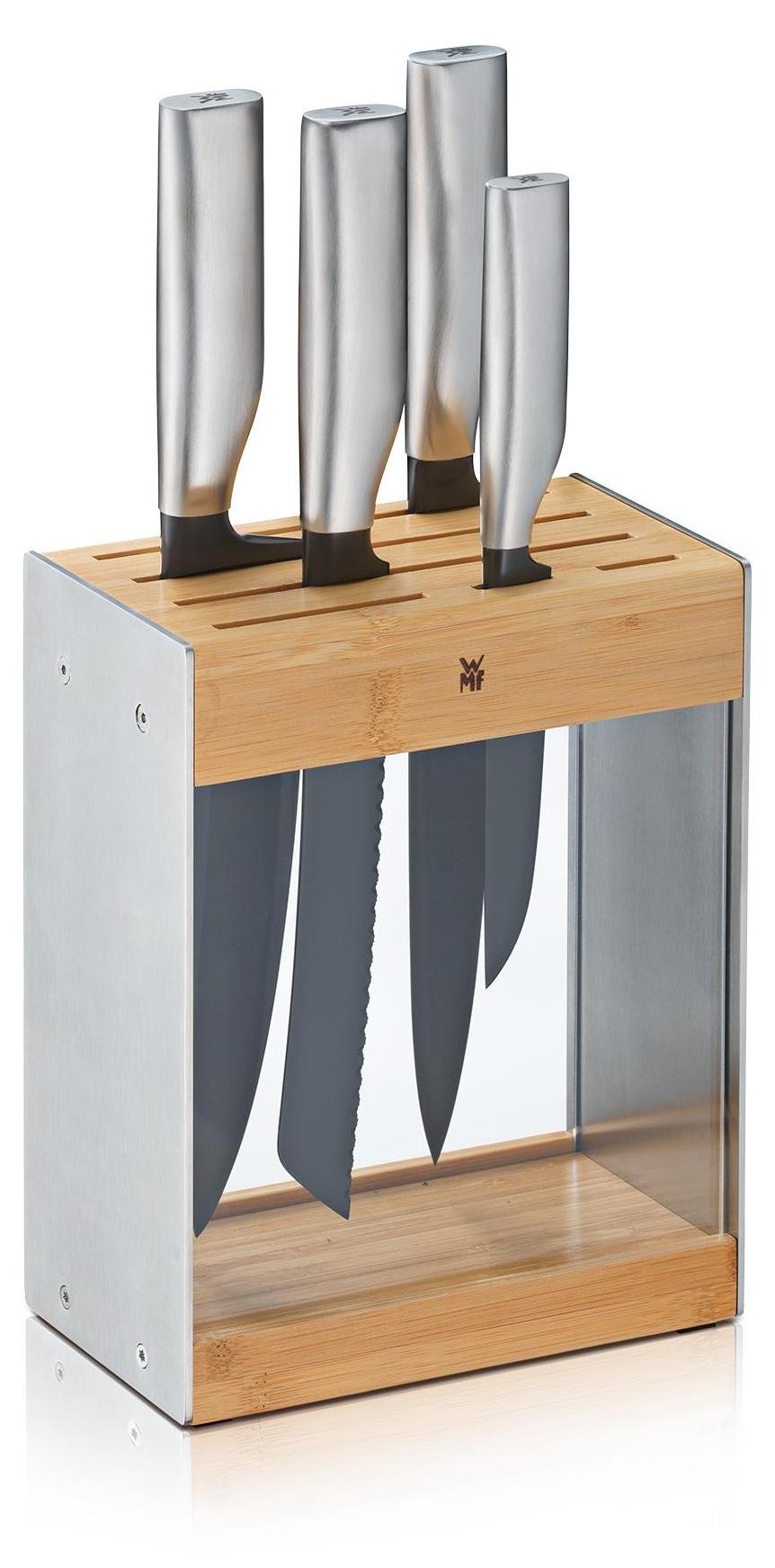 WMF Ultimate Black Messer-Set mit Messerblock, 5-teilig 122427