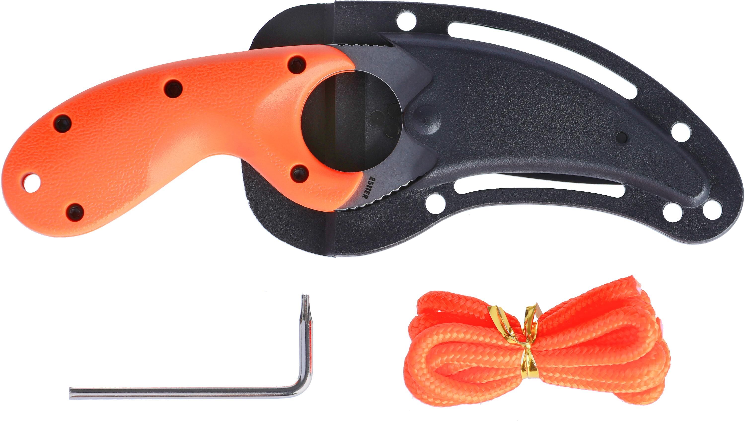 Taschenmesser "CRKT Bear Claw Fixed Orange", orange, Outdoormesser, Stahl, Taschenmesser orange Einheitsgröße