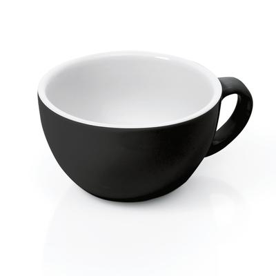 30x Cappuccino Tasse Obertasse Italia 280 ml schwarz, Porzellan