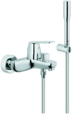 Grohe Eurosmart Cosmopolitan Wannenarmatur  32832000, Aufputz, mit Brausegarnitur, chrom