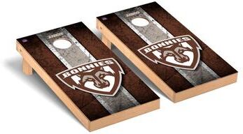 Skip's Garage St. Bonaventure SBU Bonnies Vintage Cornhole Board Set