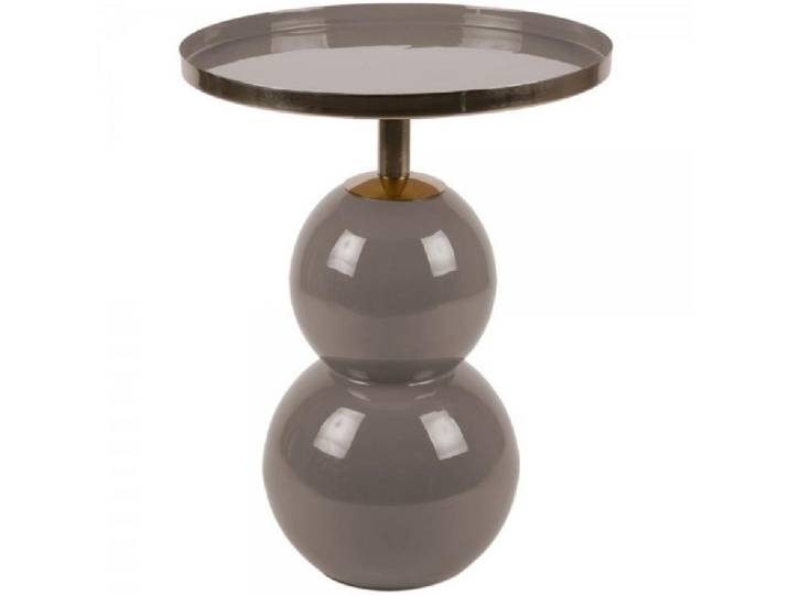 Leitmotiv Beistelltisch Beistelltisch Nora Iron Enamel Warm Grey