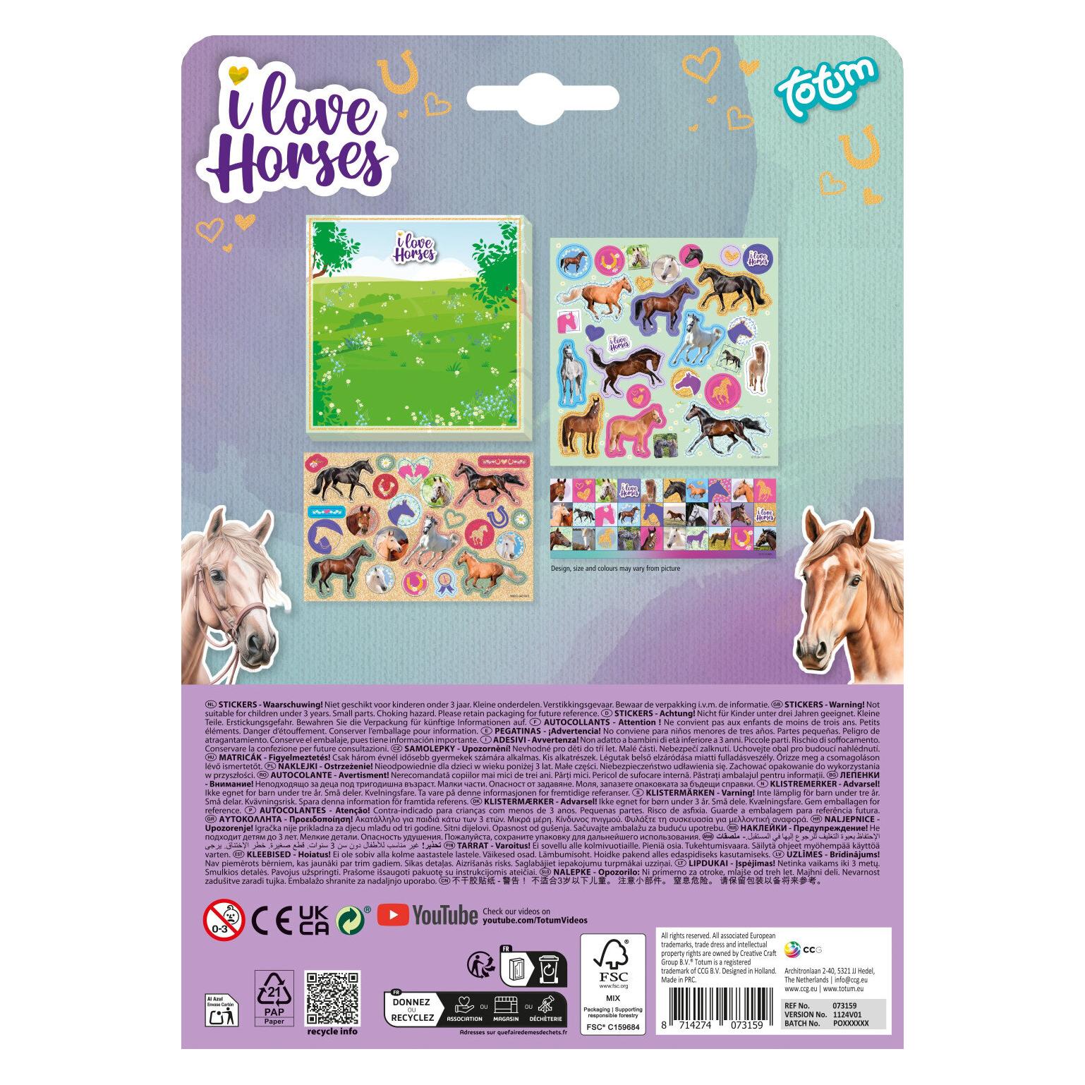 BT21 Naklejki I love horses EDUKAMP (2 Sticker) (63883394)