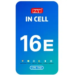 Zy Display Unit for iPhone 17e / 16e, In-Cell IC Version, Black (Display, Apple iPhone 16e, Apple iPhone 17e), Mobilgerät Ersatzteile, Schwarz