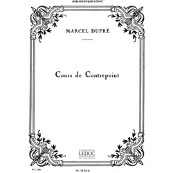 Cours de contrepoint, Fachbücher von Marcel Dupré