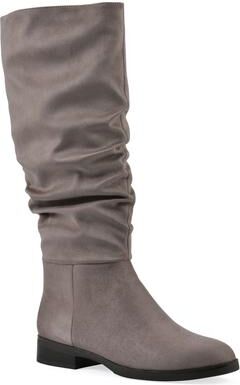 Women's Barnes Tall Shaft Boot by Cliffs in Stone Fabric (Size 9 M)