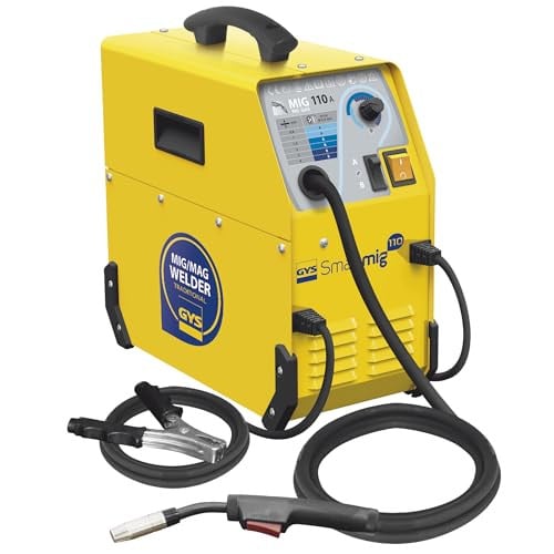 GYS Smartmig 110 eenfasig lasapparaat voor gevulde draad, 230 V, geel