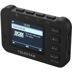 Telestar DAB-Adapter Top Car 2, für Autoradio, mit FM-Transmitter und Bluetooth, für UKW, DAB+
