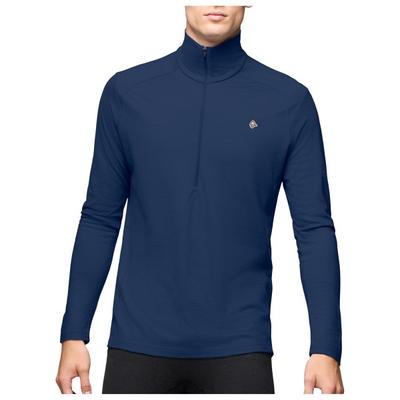 Norrøna - Femund PureUll Zip Neck - Merinoshirt Gr L grau