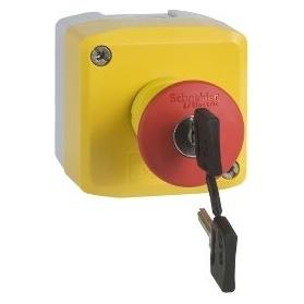 Schneider Electric Not-Aus-Box Ø40 mit Schlüssel 1NO/2NC "EMERGENCY STOP" (XALK188GTH26)