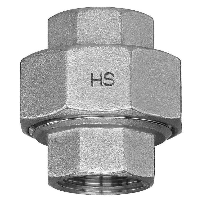 Hermann schmidt HS Edelstahl-Verschraubung 330 IG/IG, flach dichtend, 3/4 (28330004)