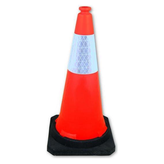 RS PRO Orange Polyethylen Verkehrs-Leitkegel, H 75 cm reflektierend mit Gewichtung, Verkehr (2217863)