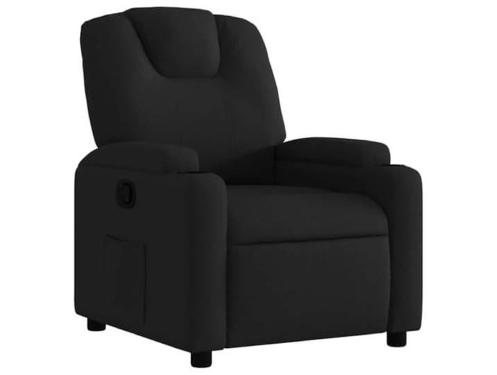 Heofavd Relaxsessel mit Liegefunktion Becherhalter Stoff Sessel Schwarz