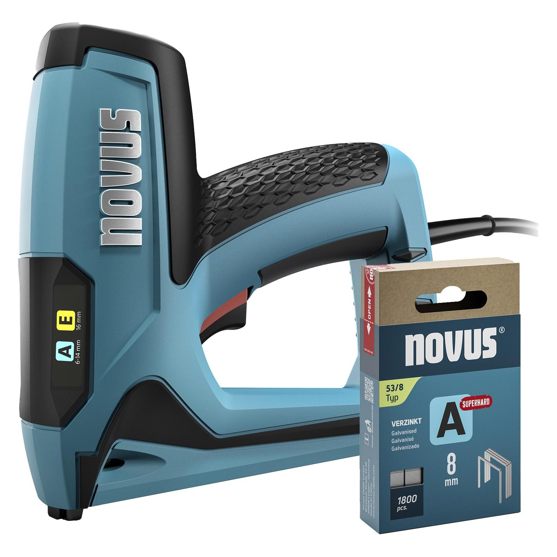 Novus Tools 031-0371 Elektrotacker Klammerntyp Typ 53 Klammernlänge 6 - 14mm (Tacker) (031-0371)