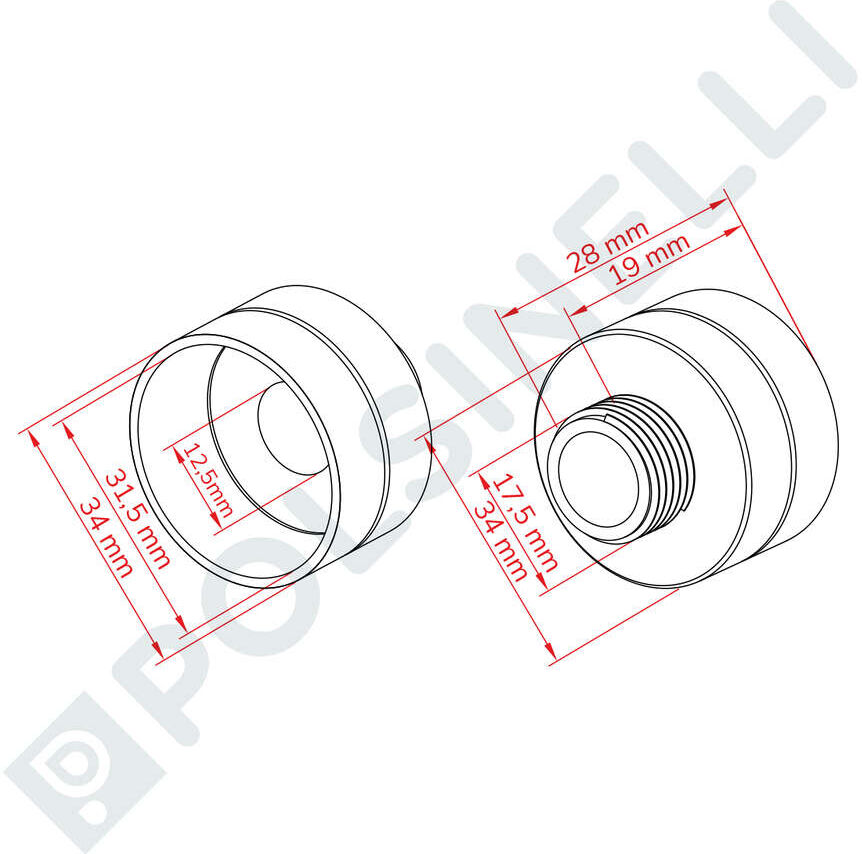 Polsinelli Verrou boucheuse ECO bouchon couronne - ∅ 26