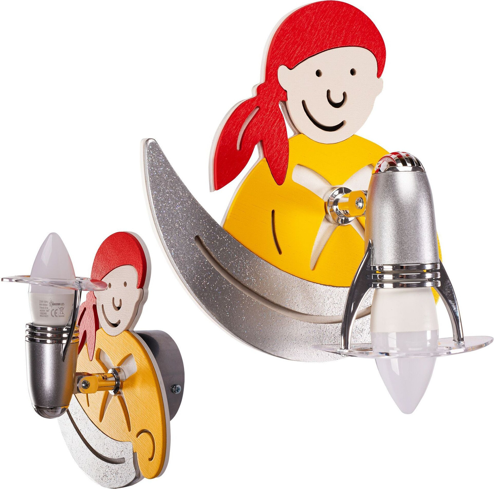 Toolight Wandlamp Pirate Yellow 4717