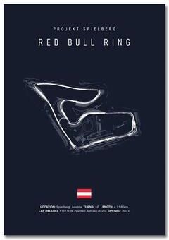 Inspired Living Silverstone Monza Nurburgring F1 Wall Art Canvas Racing Poster 50x70cm Unframe 4