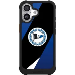 Nivocase Hülle für Apple iPhone 17 Stossfeste Handyhülle NIVOmax Case Schwarz Arminia Bielefeld DSC (Apple iPhone 17), Smartphone Hülle, Schwarz