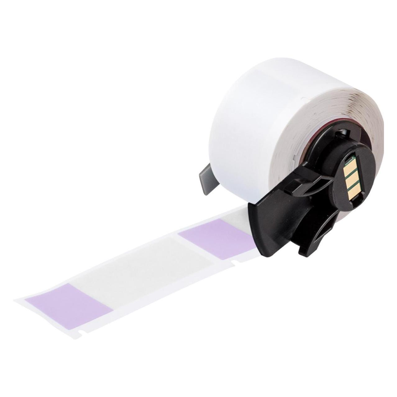 Brady M6-21-427-PL, Vinyl, selbstlaminierend, Violett/Transparent, matt, 25.40 x 19.05(63.50) mm (M6-21-427-PL)