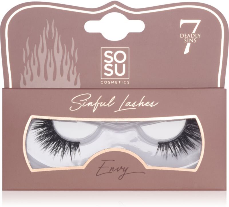 SOSU Cosmetics 7 Deadly Sins Lashes false eyelashes Envy 1 pc