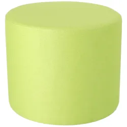 Pouf Rondo, moderner Pouf aus Polyester, rund, grün, Ø 50 cm, bequeme Styroporkern-Füllung