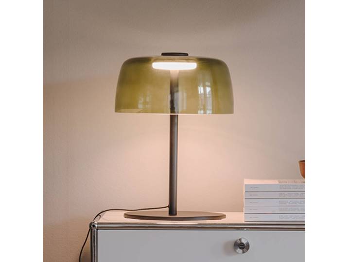 LEDS-C4 Designer Tischlampe Levels, dimmbar, grün, für Wohn- / Esszimmer, Metall