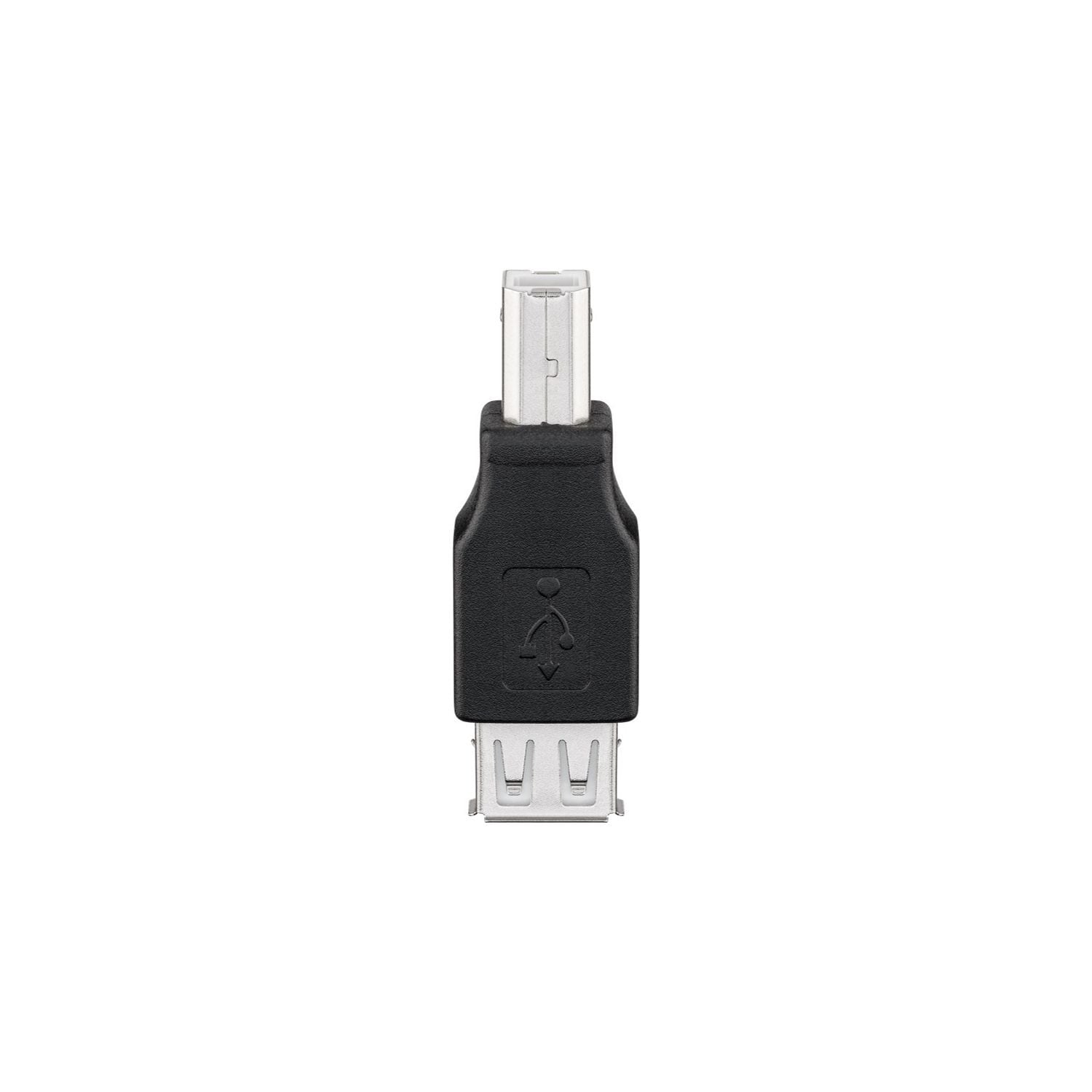 Goobay USB-A naar USB-B adapter USB 2.0 - zwart