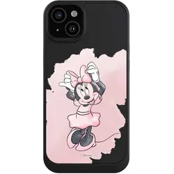 Nivocase Hülle für Apple iPhone 15 Plus Handyhülle NIVOcore Case Schwarz Disney Motiv ohne Hintergrund (Apple iPhone 15 Plus), Smartphone Hülle, Schwarz