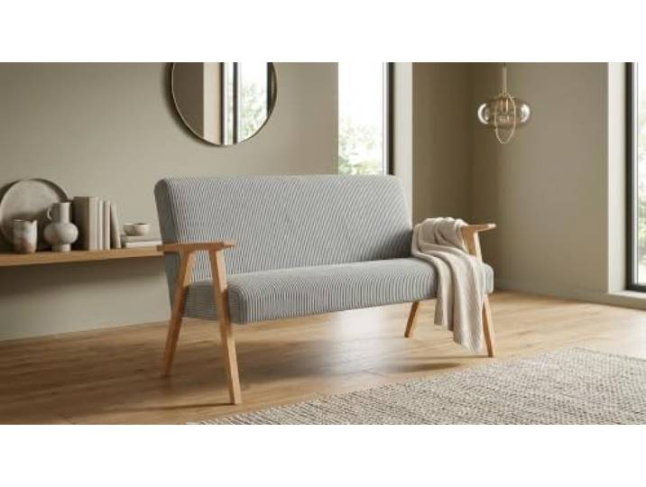 Family Meble Sofa Soler Apollo, 2-Sitzer – Grau – 55