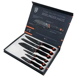 BerlingerHaus 6 KNIFE SET BH-2111, Küchenmesser, Schwarz