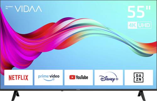 Dyon Smart 55 VX LED-TV 139cm 55 Zoll EEK F (A - G) DVB-T2, DVB-C, DVB-S2, UHD, Smart TV, WLAN, CI+ Schwarz