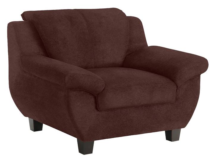 Sessel HOME AFFAIRE Yesterday bequeme Armlehnen und Rückenpolster, Breite 108cm, Holzfuß , braun, B:108cm H:80cm T:91cm, Primabelle-Microfaser (100% Polyester);Struktur (100% Polyester);Antikleder-Optik Melrose (100% Polyester), Sessel, Sessel, in 3 Bezugsqualitäten