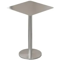 Gastronomie-Edelstahltisch für Bar und Restaurant – Schlanke Ausführung – Quadratischer Tisch 50×50×75cm【BXG-BF50】